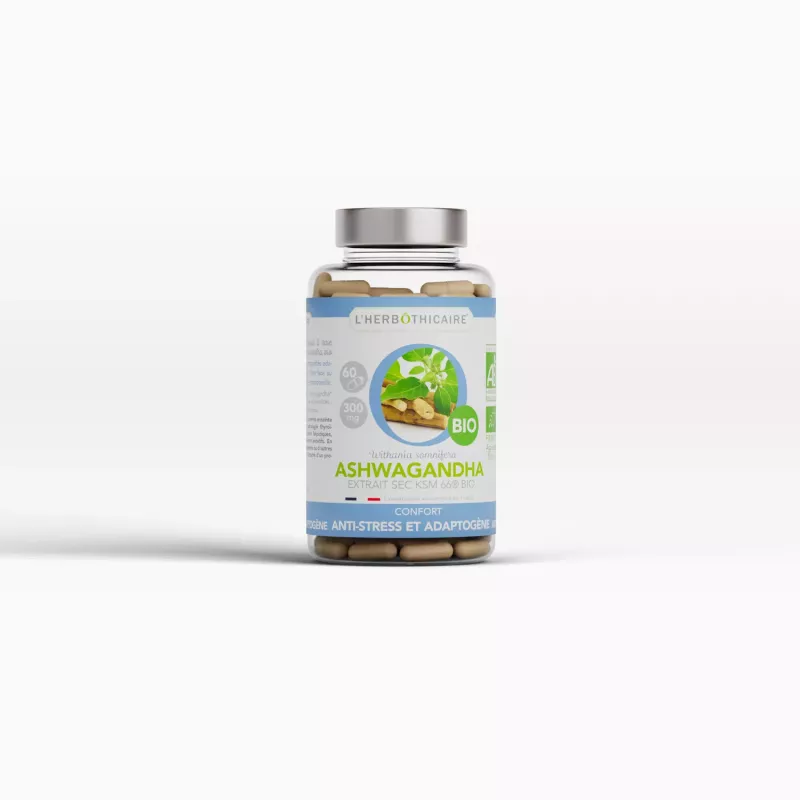 Gélules ASHWAGANDHA E.S KSM 66® BIO 300mg