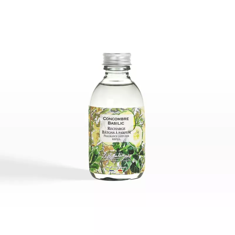 Recharge Bâton à Parfum Concombre Basilic 200ml