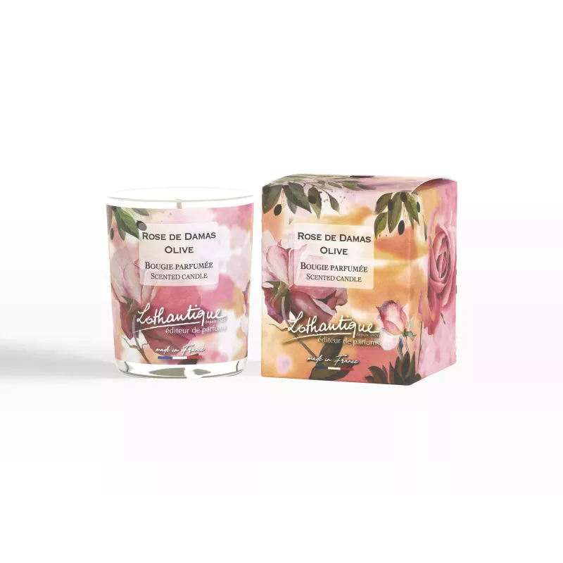 Bougie Rose de Damas Olive 160g