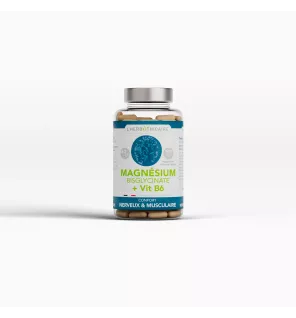 Gélules MAGNÉSIUM (BYSGLYCINATE)+ VIT B6 100mg  x 60